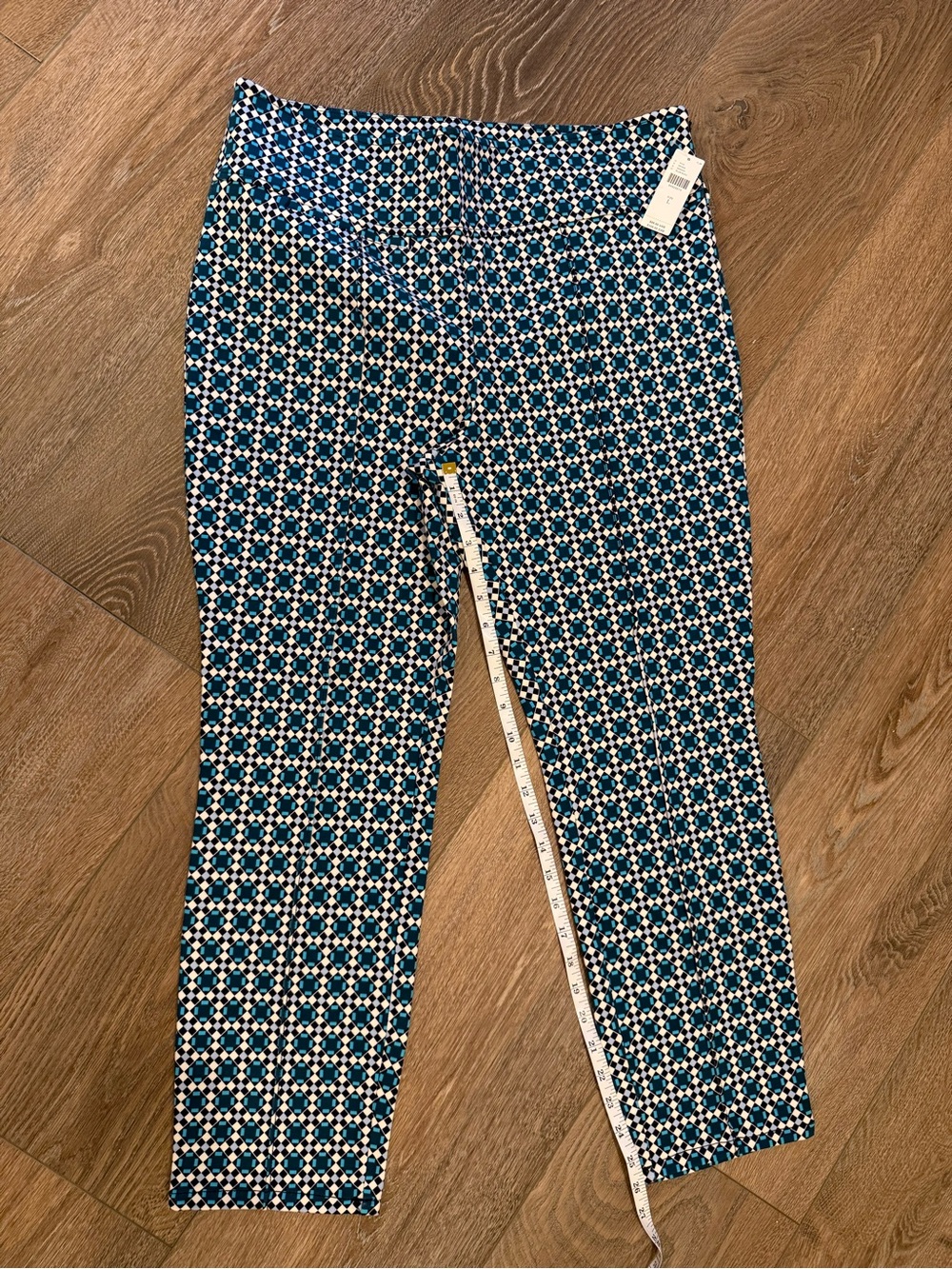 Maeve Blue Geometric Print pant